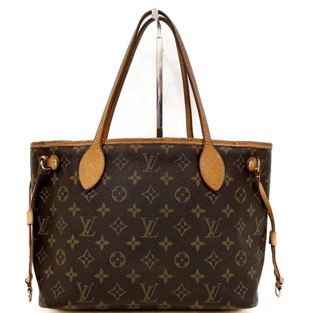 Authentic Louis Vuitton Neverfull PM Monogram Brown Canvas